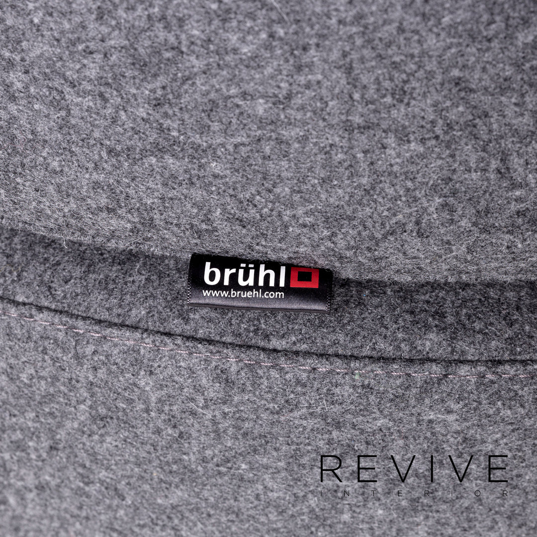 Brühl & Sippold Coupole Bleue Stoff Sessel Grau #10651