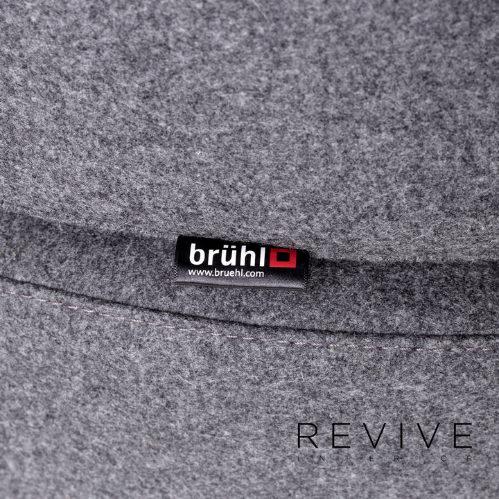 Brühl & Sippold Coupole Bleue Stoff Sessel Grau #10651