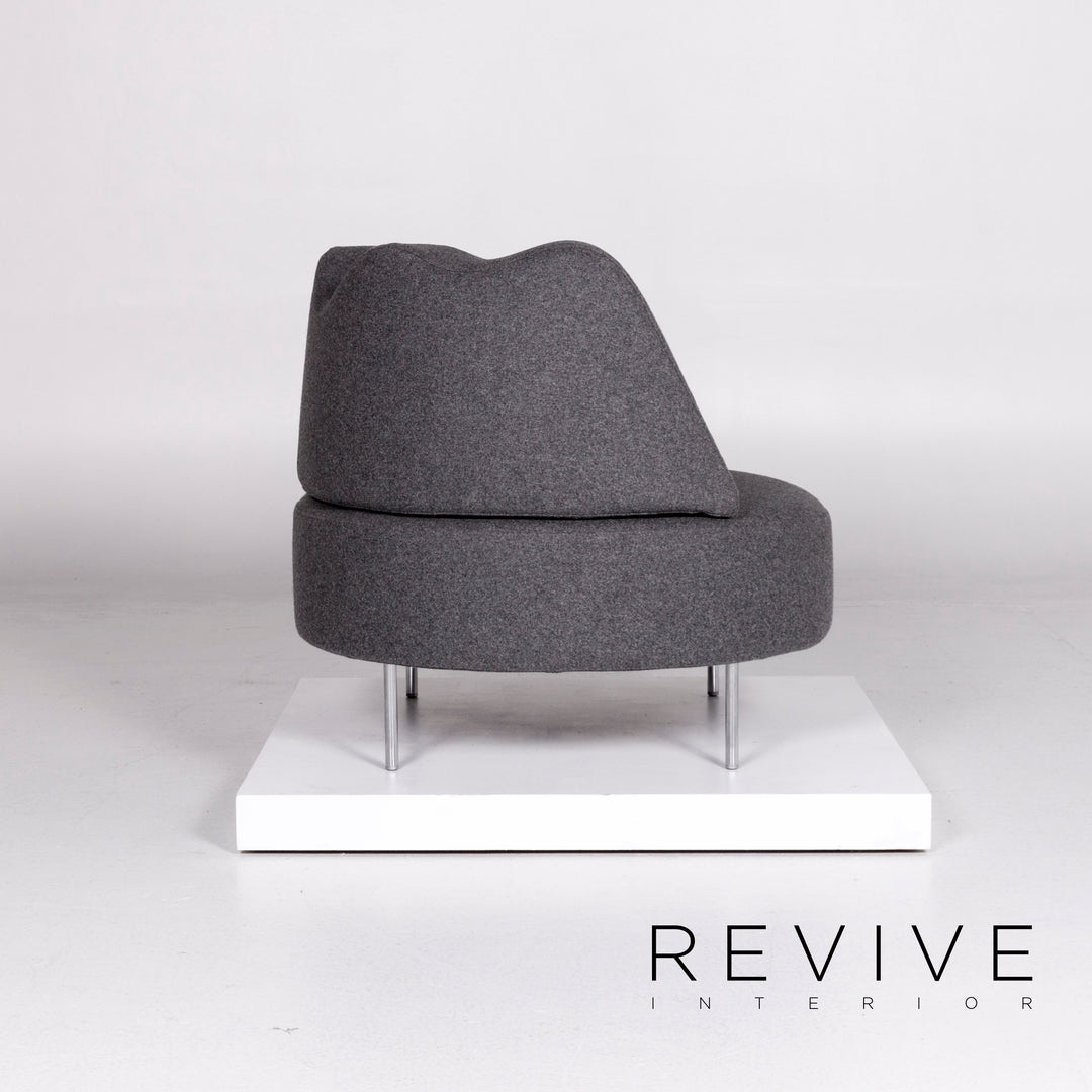 Brühl & Sippold Coupole Bleue Stoff Sessel Grau #10651