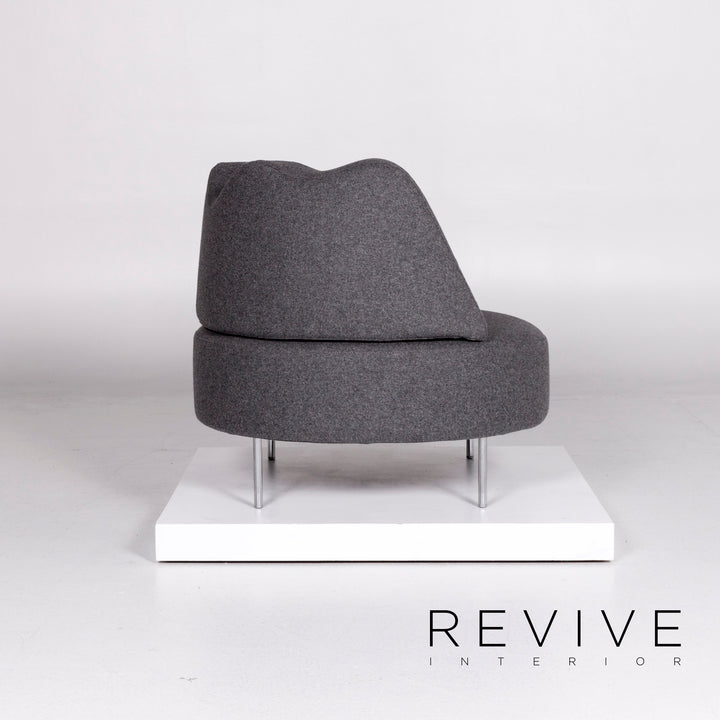 Brühl & Sippold Coupole Bleue Stoff Sessel Grau #10651