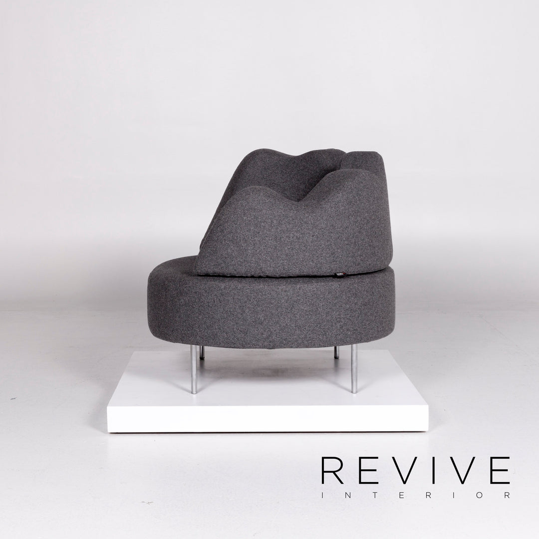 Brühl & Sippold Coupole Bleue Stoff Sessel Grau #10651