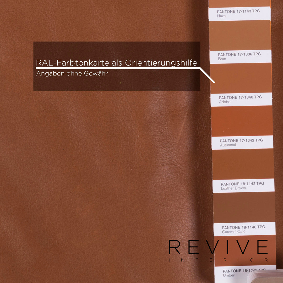 Brühl & Sippold Deep Space Leder Sofa Beige Zweisitzer #11510