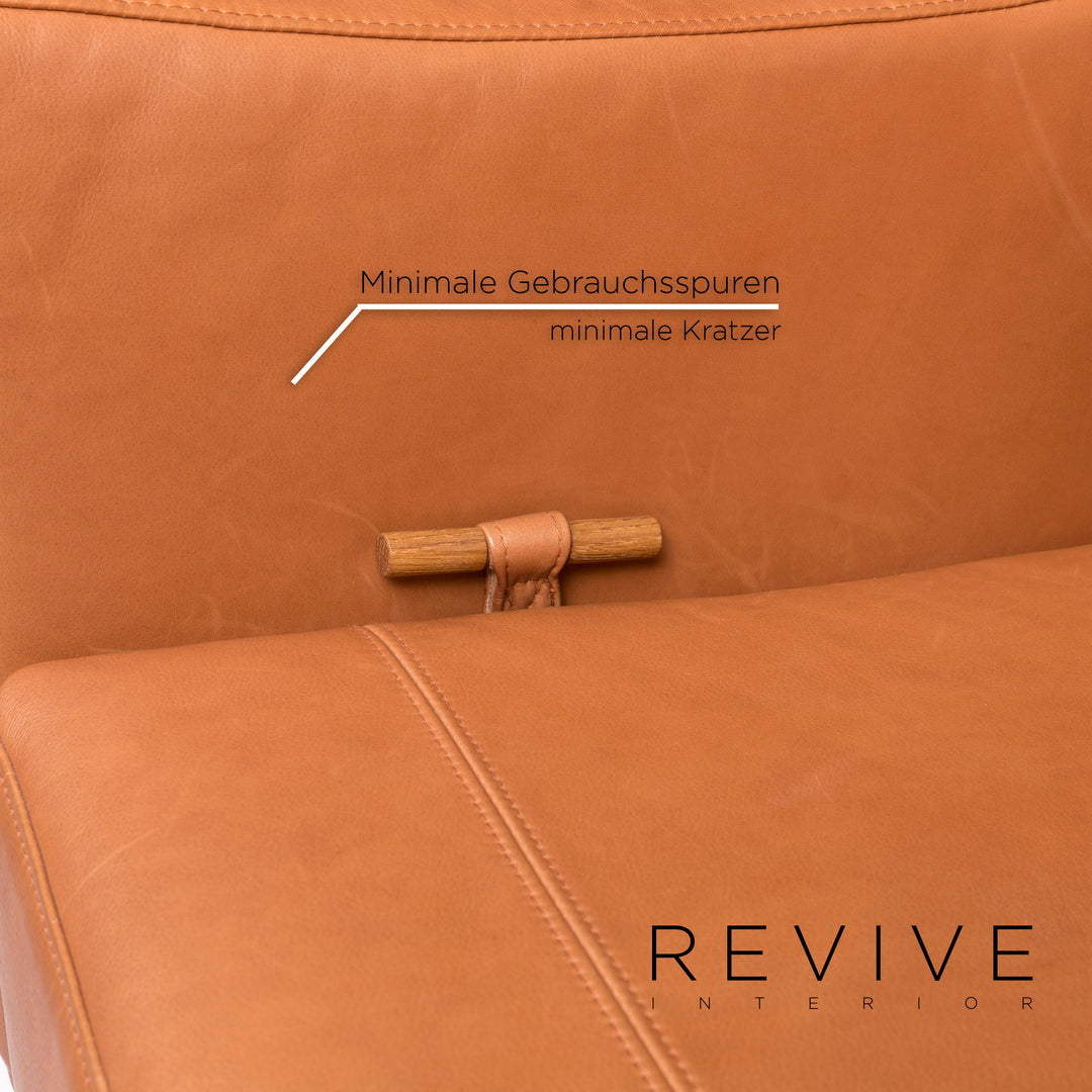 Brühl & Sippold Deep Space Leder Sofa Beige Zweisitzer #11510