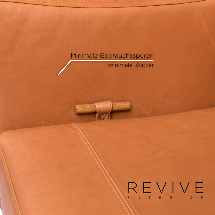 Brühl & Sippold Deep Space Leder Sofa Beige Zweisitzer #11510