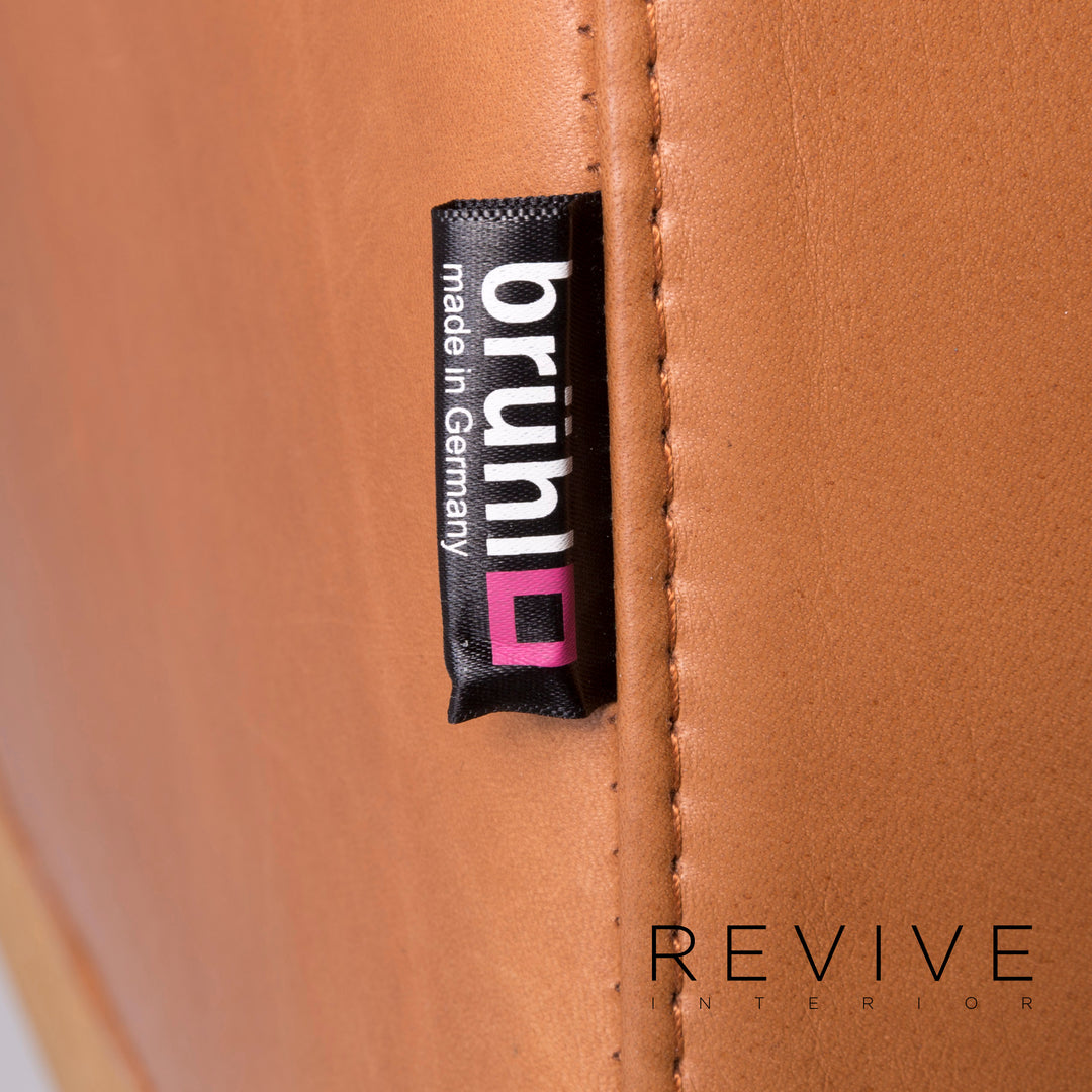 Brühl & Sippold Deep Space Leder Sofa Beige Zweisitzer #11510