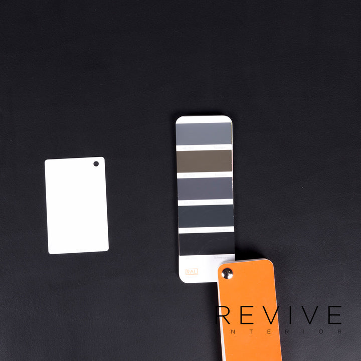 Brühl & Sippold Designer Leder Hocker Schwarz Echtleder Schemel #8448