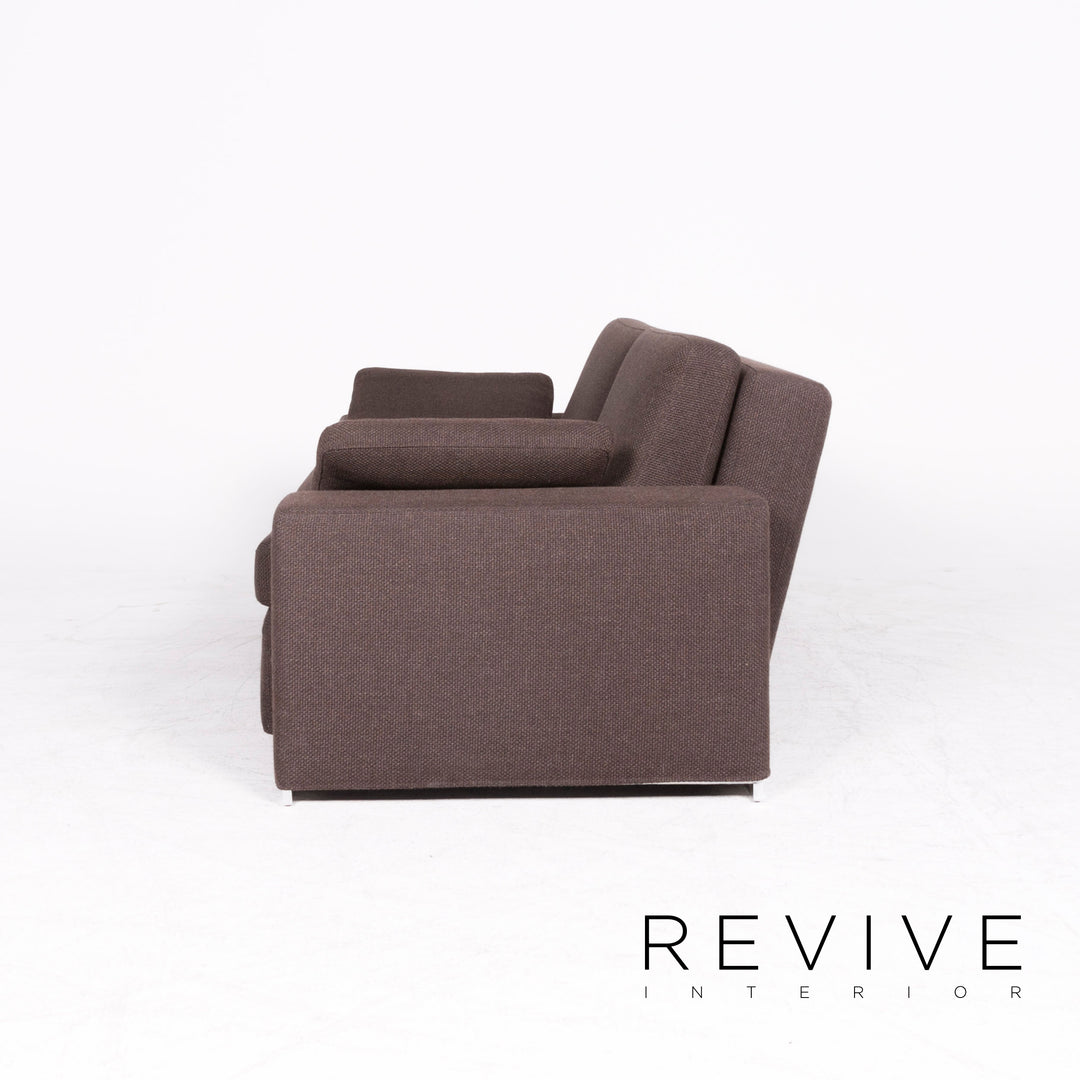 Brühl & Sippold canapé design en tissu marron 2 places fonction canapé-lit canapé-lit #8735