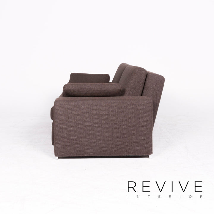 Brühl & Sippold canapé design en tissu marron 2 places fonction canapé-lit canapé-lit #8735