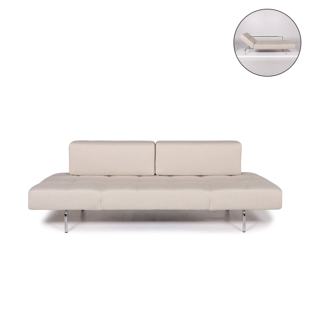 Brühl & Sippold Jerry canapé en tissu beige gris fonction trois places fonction relaxation #11838