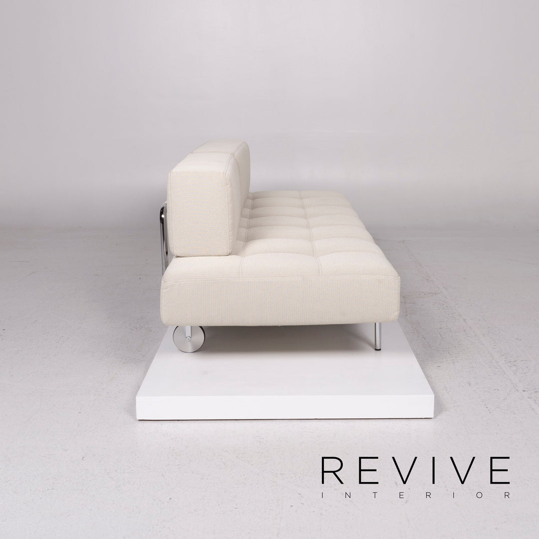 Brühl & Sippold Jerry canapé en tissu beige gris fonction trois places fonction relaxation #11838