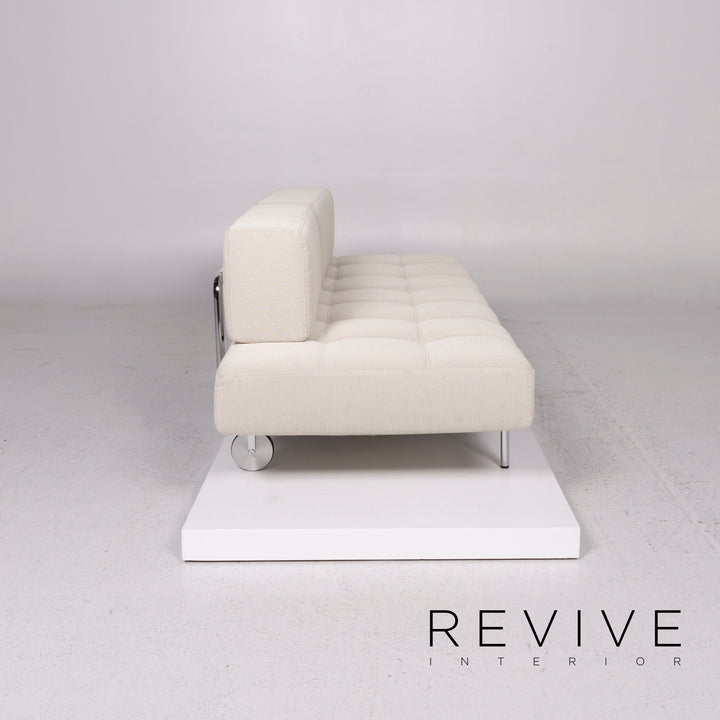 Brühl & Sippold Jerry canapé en tissu beige gris fonction trois places fonction relaxation #11838