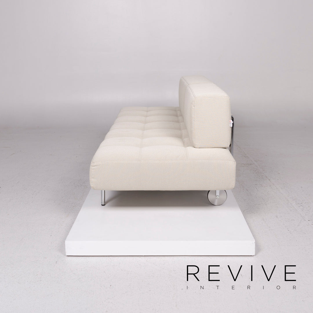 Brühl & Sippold Jerry canapé en tissu beige gris fonction trois places fonction relaxation #11838