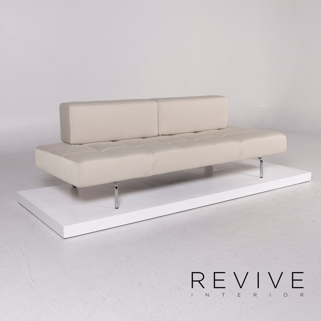 Brühl & Sippold Jerry canapé en tissu beige gris fonction trois places fonction relaxation #11838