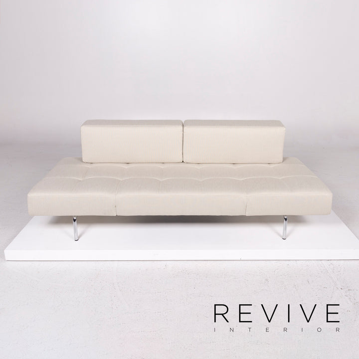 Brühl & Sippold Jerry canapé en tissu beige gris fonction trois places fonction relaxation #11838