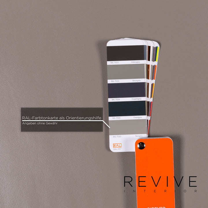 Brühl & Sippold Leder Ecksofa Grau Couch #9139