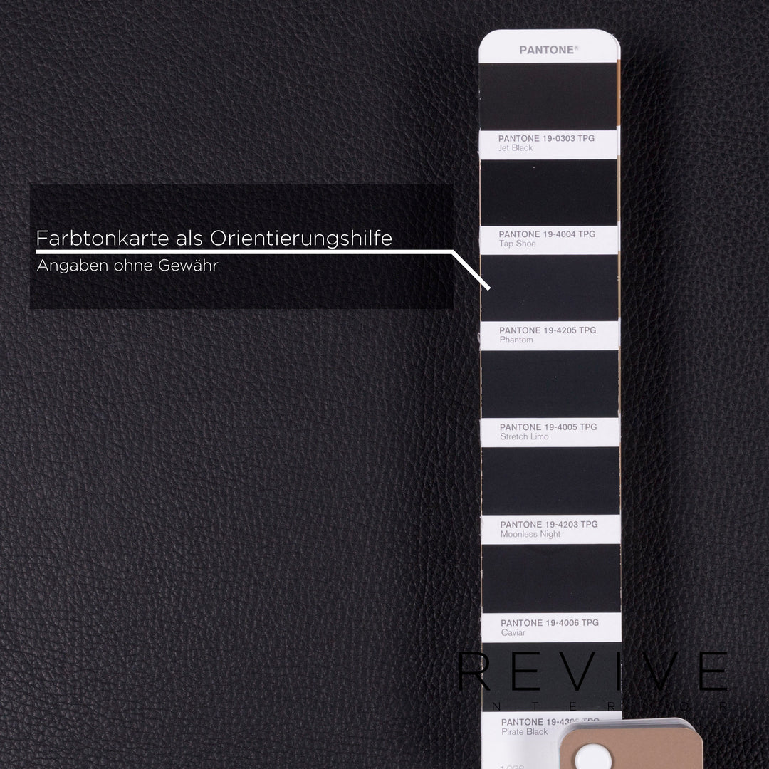 Brühl & Sippold Leder Hocker Schwarz #11738