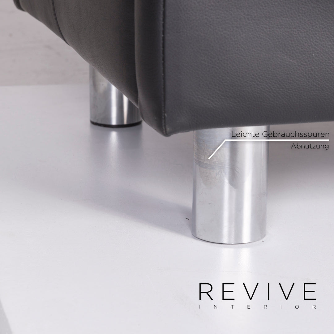 Brühl & Sippold Leder Sessel Schwarz Funktion #11948