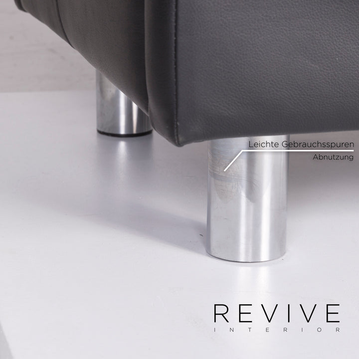 Brühl & Sippold Leder Sessel Schwarz Funktion #11948