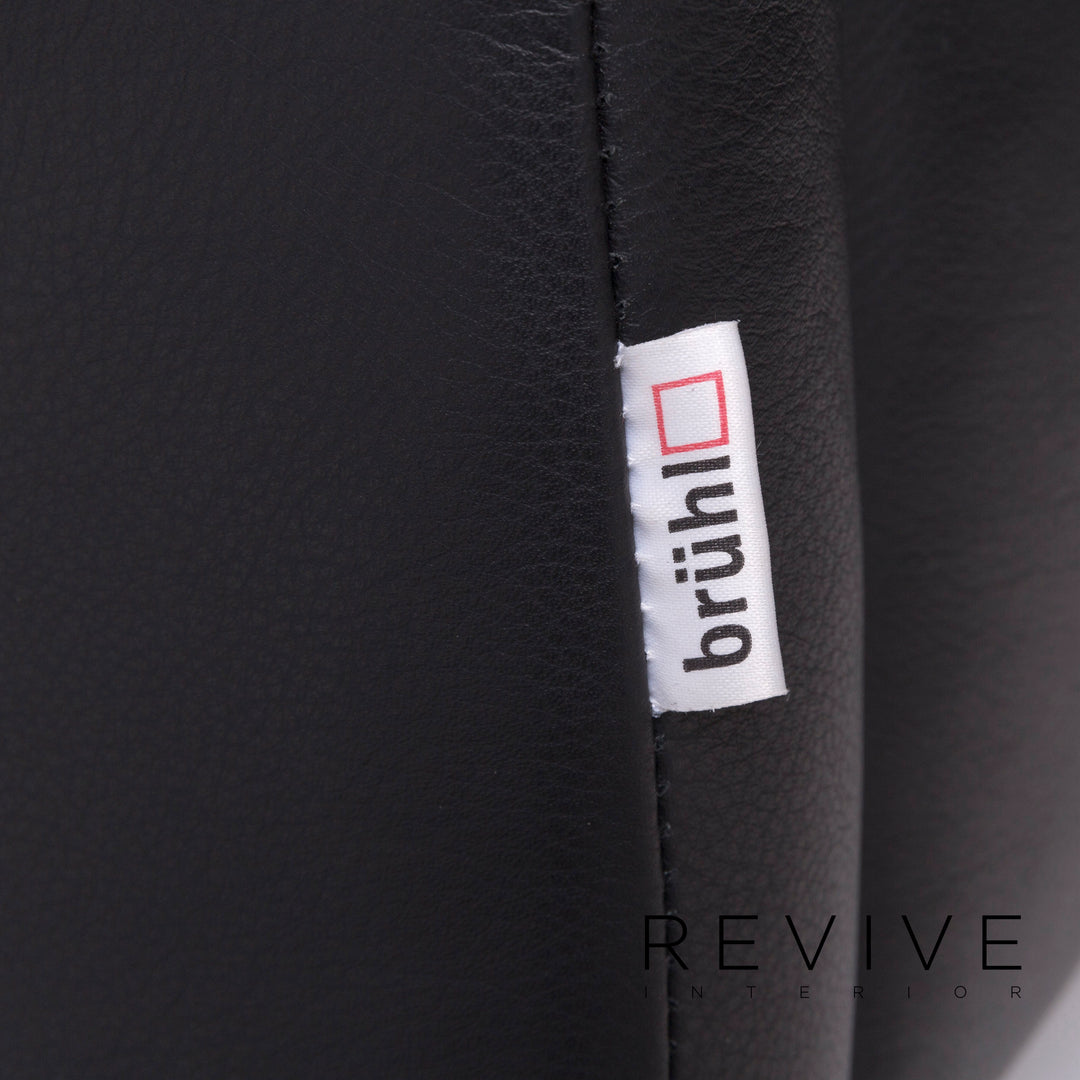 Brühl & Sippold Leder Sessel Schwarz Funktion #11948