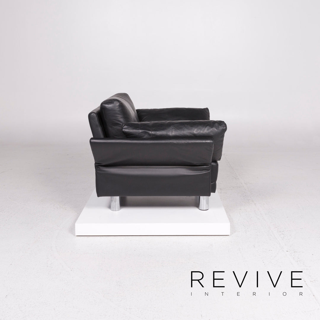 Brühl & Sippold Leder Sessel Schwarz Funktion #11948