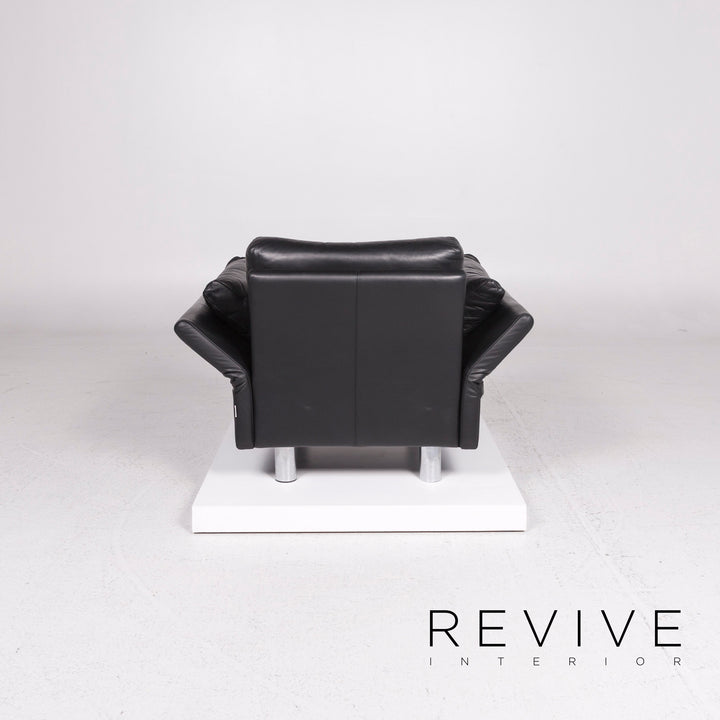 Brühl & Sippold Leder Sessel Schwarz Funktion #11948