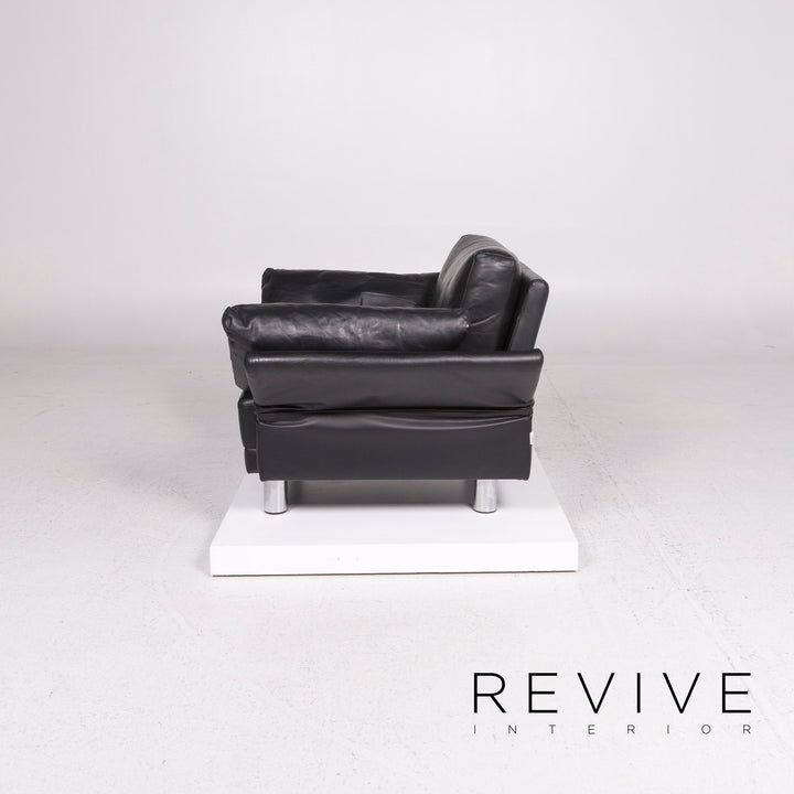 Brühl & Sippold Leder Sessel Schwarz Funktion #11948