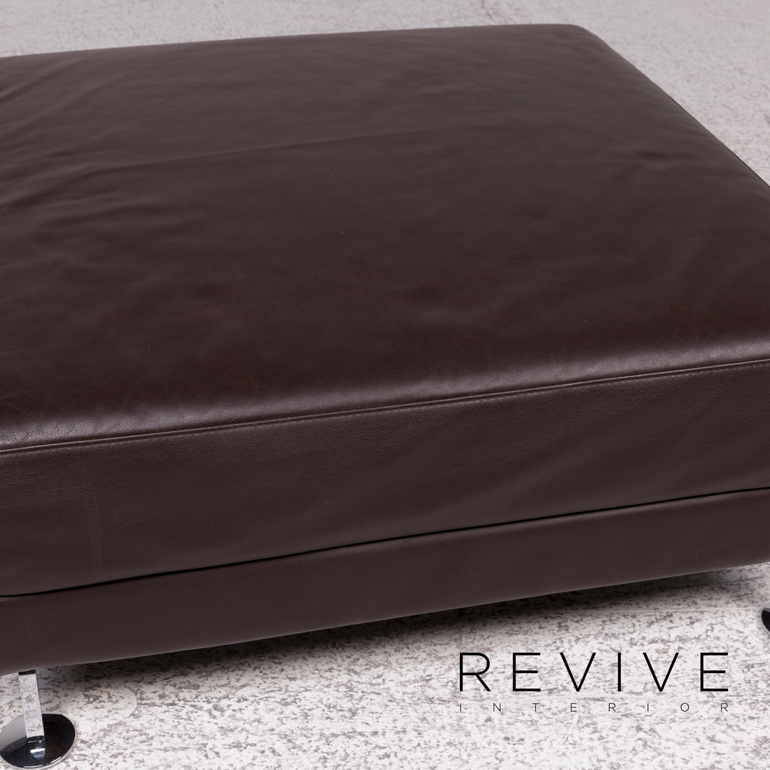 Brühl & Sippold Moule Leder Hocker Braun #9961