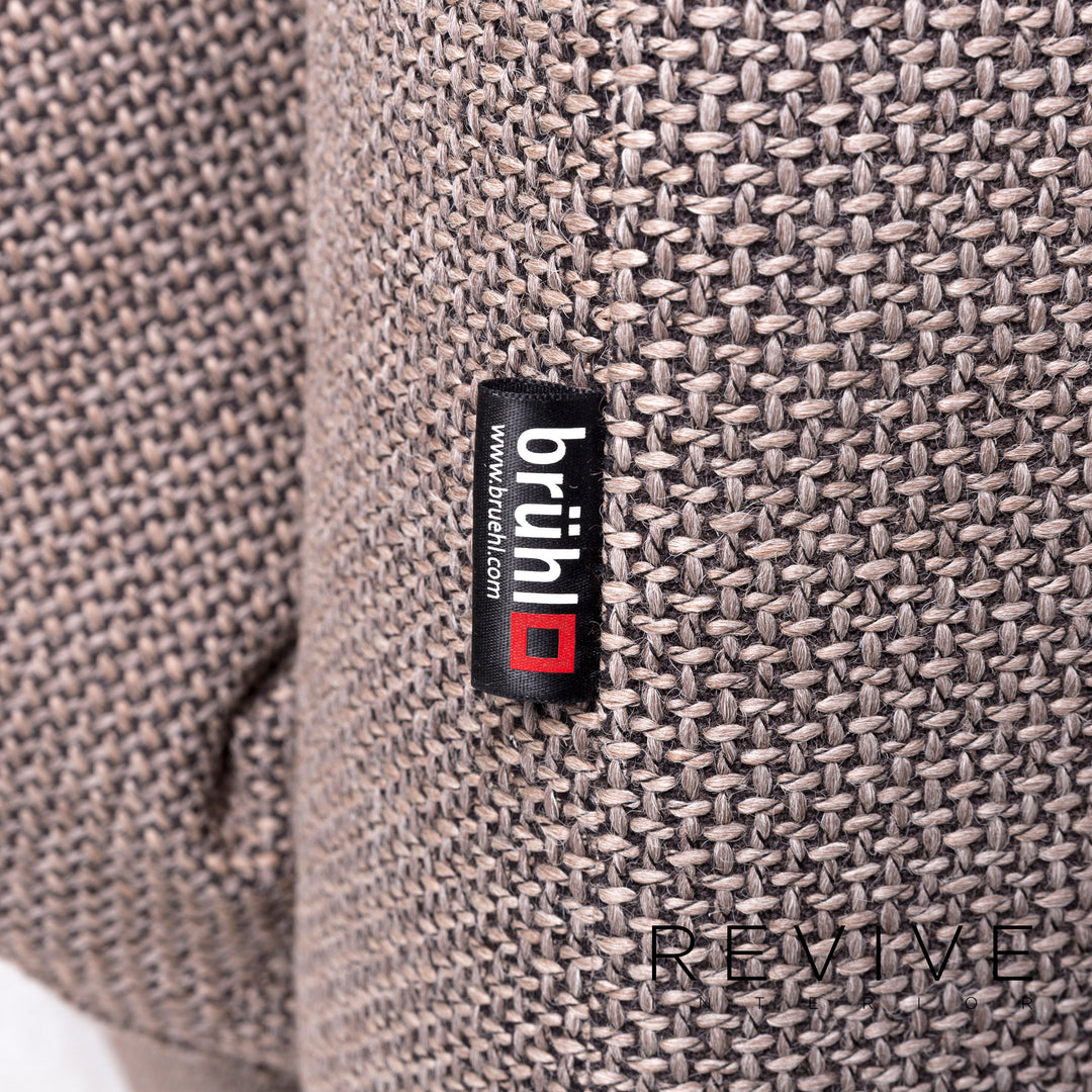 Brühl & Sippold Moule Designer Stoff Sofa Beige Zweisitzer Schlafcouch #9360