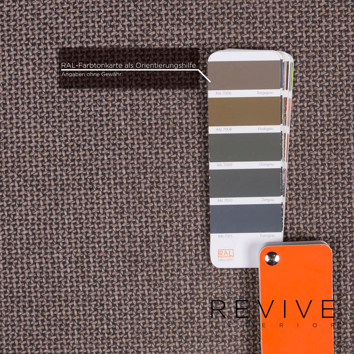 Brühl & Sippold Moule Designer Stoff Sofa Beige Zweisitzer Schlafcouch #9360