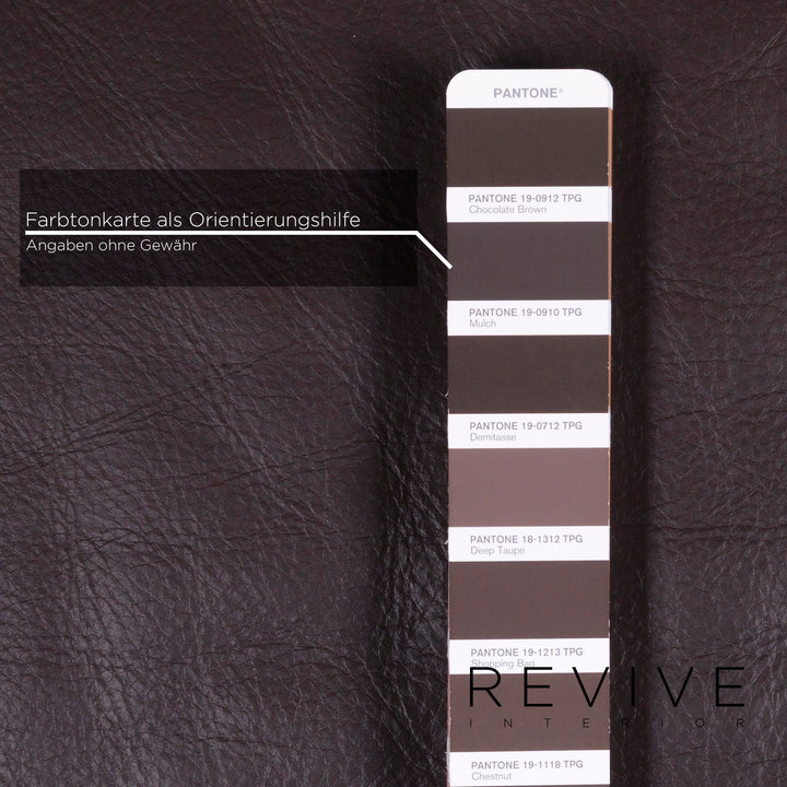 Brühl & Sippold Moule Leder Sofa Braun Zweisitzer #11607