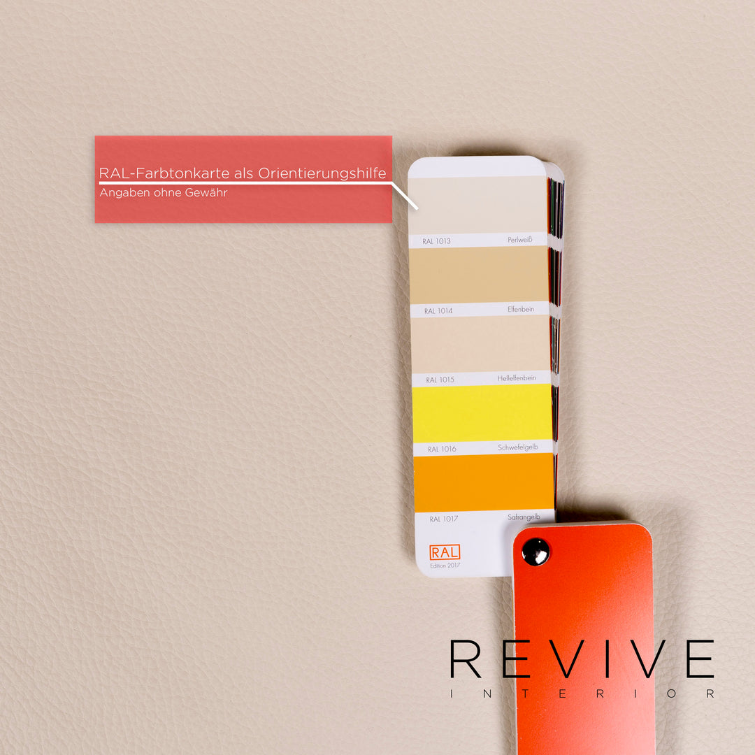 Brühl & Sippold Moule leather sofa cream two-seater relax function couch #10241