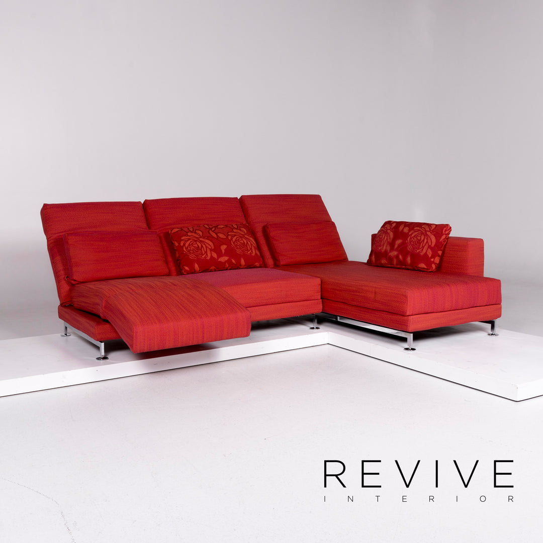 Brühl & Sippold Moule Stoff Ecksofa Rot Sofa Relaxfunktion Funktion Couch #11042