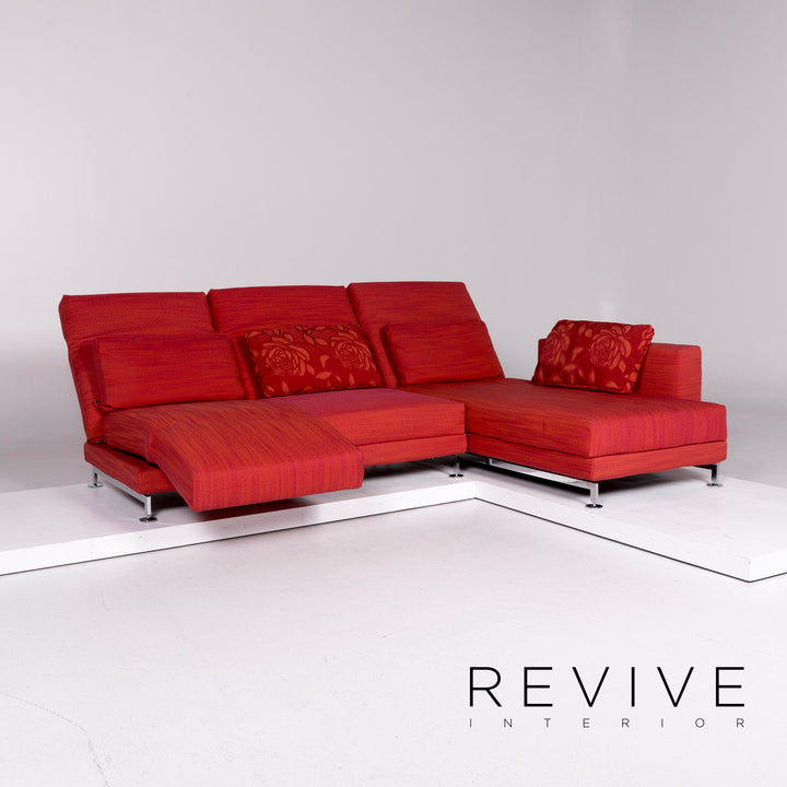 Brühl & Sippold Moule Stoff Ecksofa Rot Sofa Relaxfunktion Funktion Couch #11042