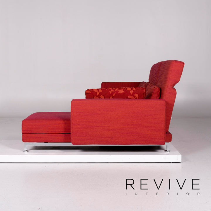 Brühl & Sippold Moule Stoff Ecksofa Rot Sofa Relaxfunktion Funktion Couch #11042