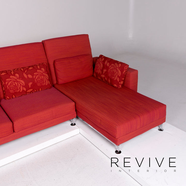 Brühl & Sippold Moule Stoff Ecksofa Rot Sofa Relaxfunktion Funktion Couch #11042