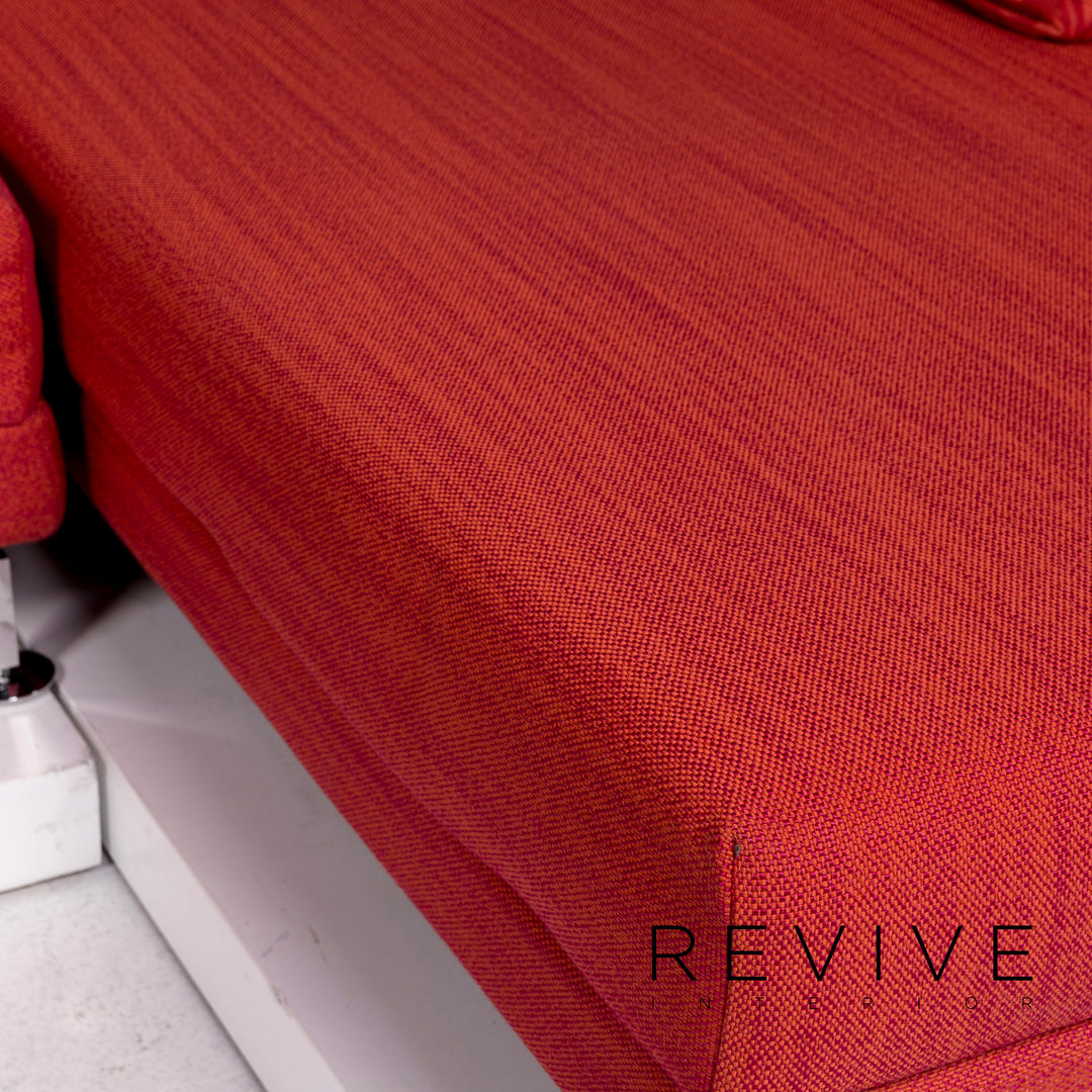 Brühl & Sippold Moule Stoff Ecksofa Rot Sofa Relaxfunktion Funktion Couch #11042