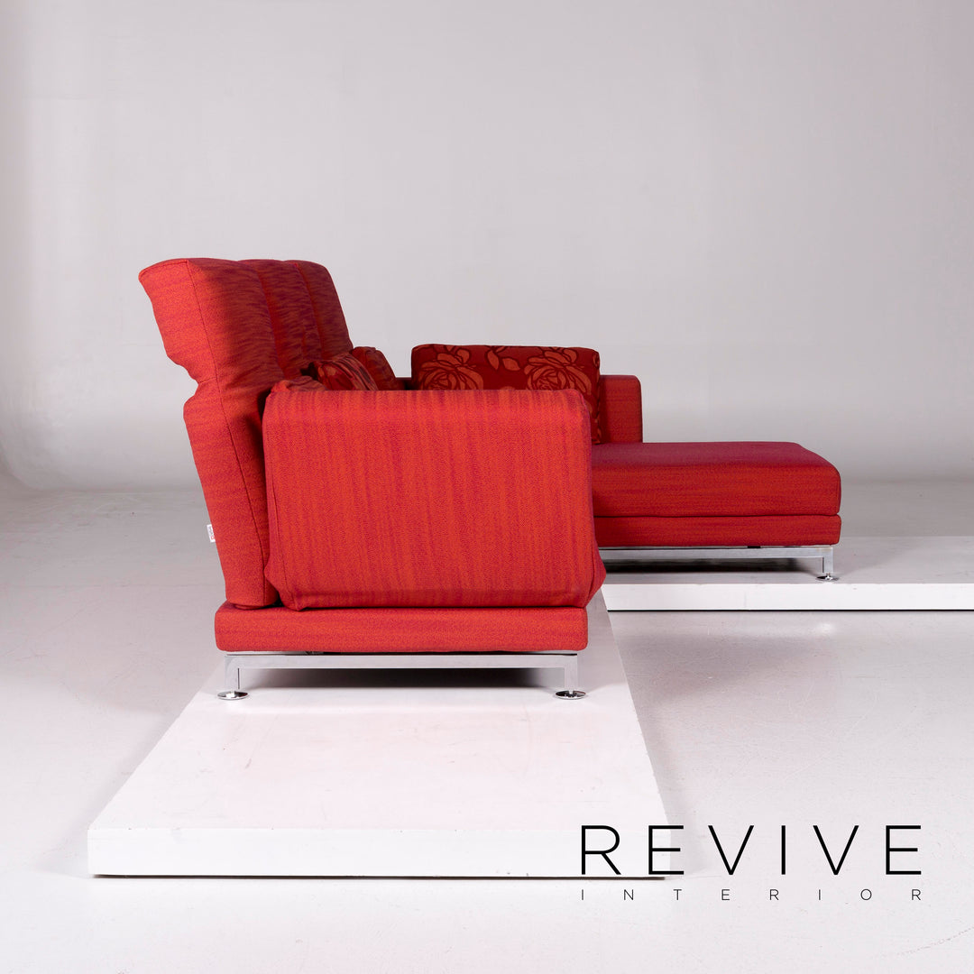 Brühl & Sippold Moule Stoff Ecksofa Rot Sofa Relaxfunktion Funktion Couch #11042