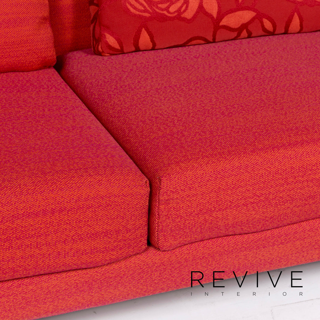 Brühl & Sippold Moule Stoff Ecksofa Rot Sofa Relaxfunktion Funktion Couch #11042