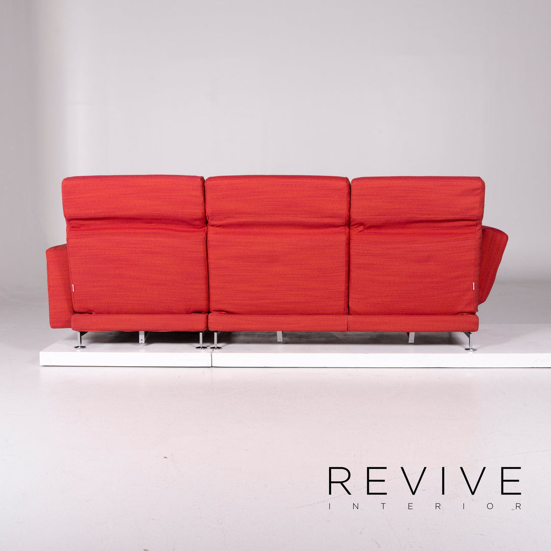 Brühl & Sippold Moule Stoff Ecksofa Rot Sofa Relaxfunktion Funktion Couch #11042