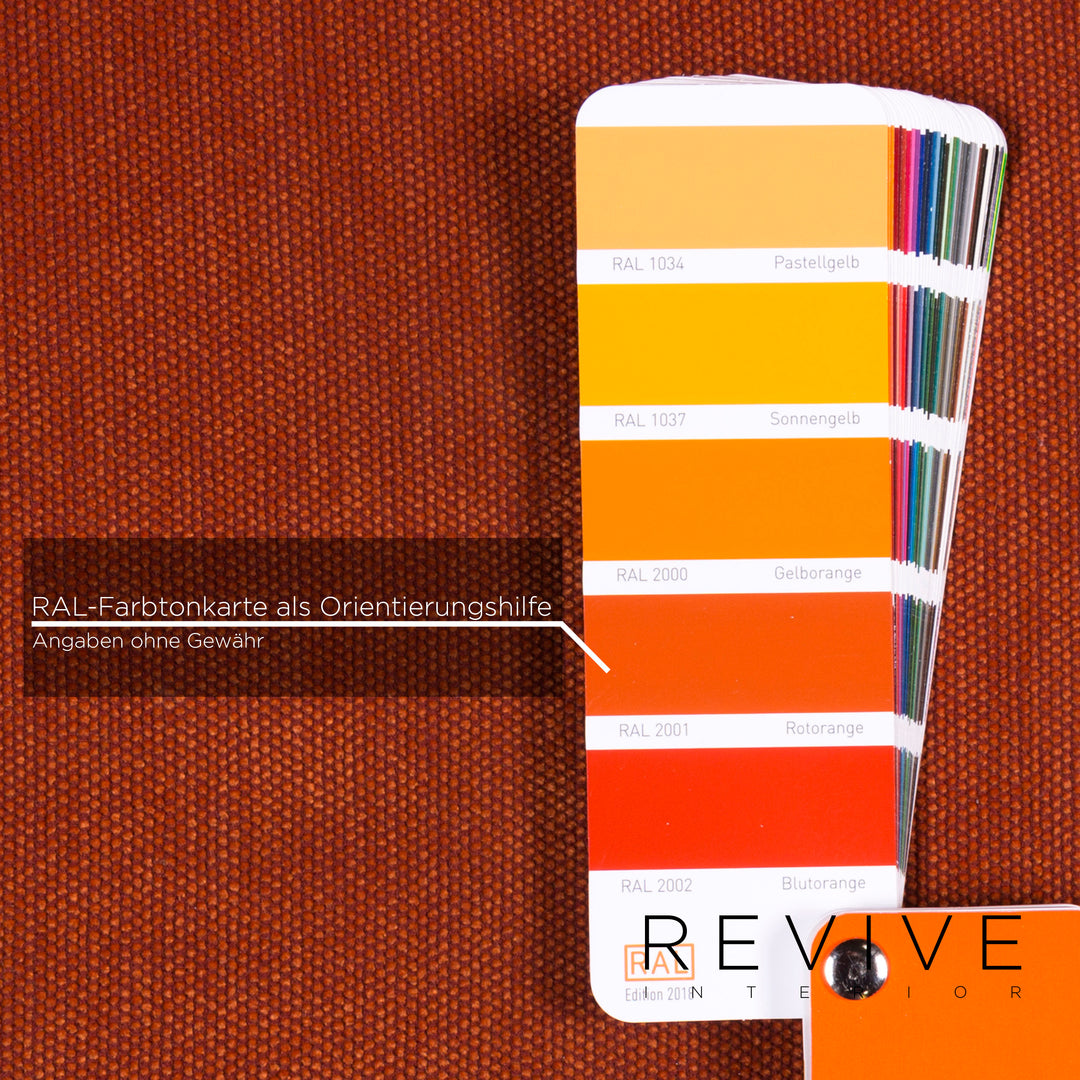 Brühl & Sippold Moule Stoff Sofa Orange Zweisitzer inkl. Funktion #10816