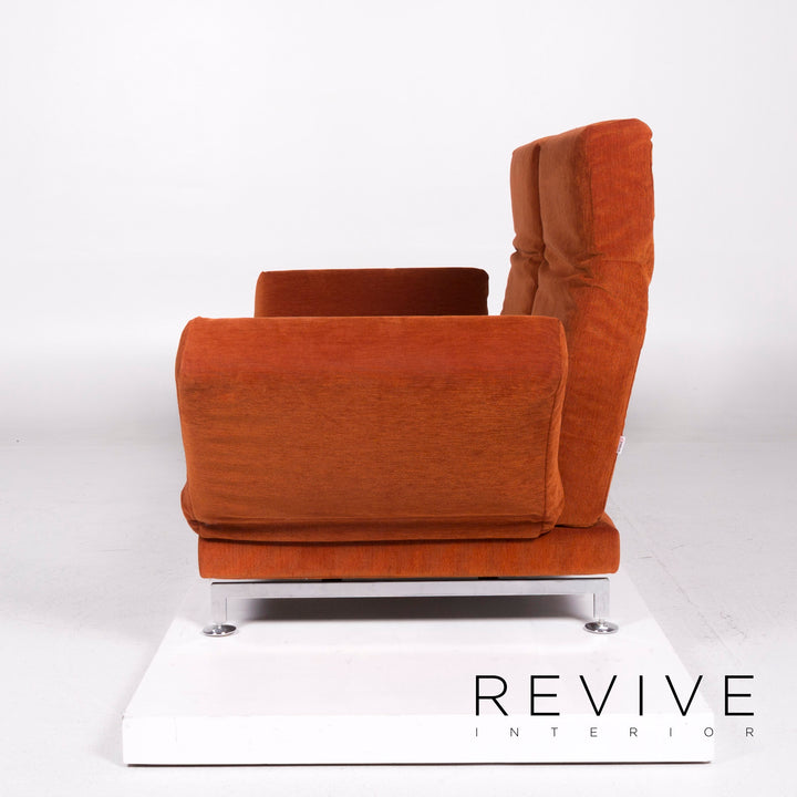Brühl & Sippold Moule Stoff Sofa Orange Zweisitzer inkl. Funktion #10816