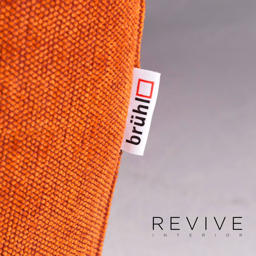 Brühl & Sippold Moule Stoff Sofa Orange Zweisitzer inkl. Funktion #10816