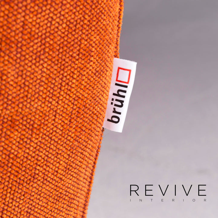 Brühl & Sippold Moule Stoff Sofa Orange Zweisitzer inkl. Funktion #10816