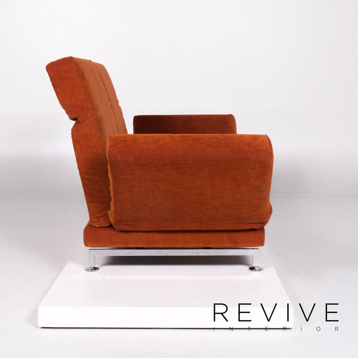 Brühl & Sippold Moule Stoff Sofa Orange Zweisitzer inkl. Funktion #10816