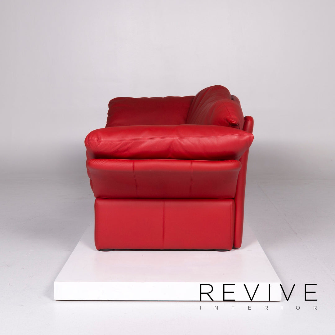 Brühl & Sippold Prelude Designer Leder Sofa Rot Zweisitzer #10321