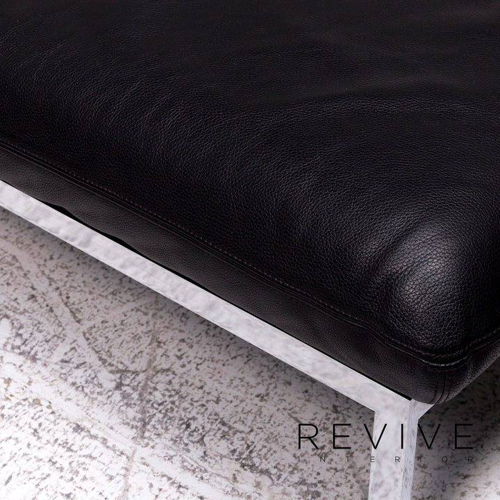 Brühl & Sippold Roro Leder Ecksofa Schwarz Funktion Couch #9781