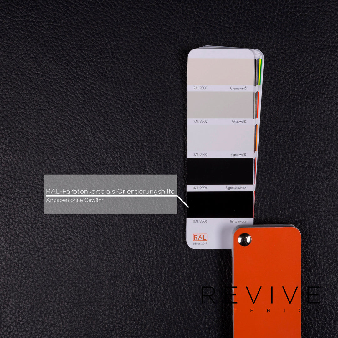 Brühl & Sippold Roro Leder Sofa Schwarz Zweisitzer Relaxfunktion Couch #8615