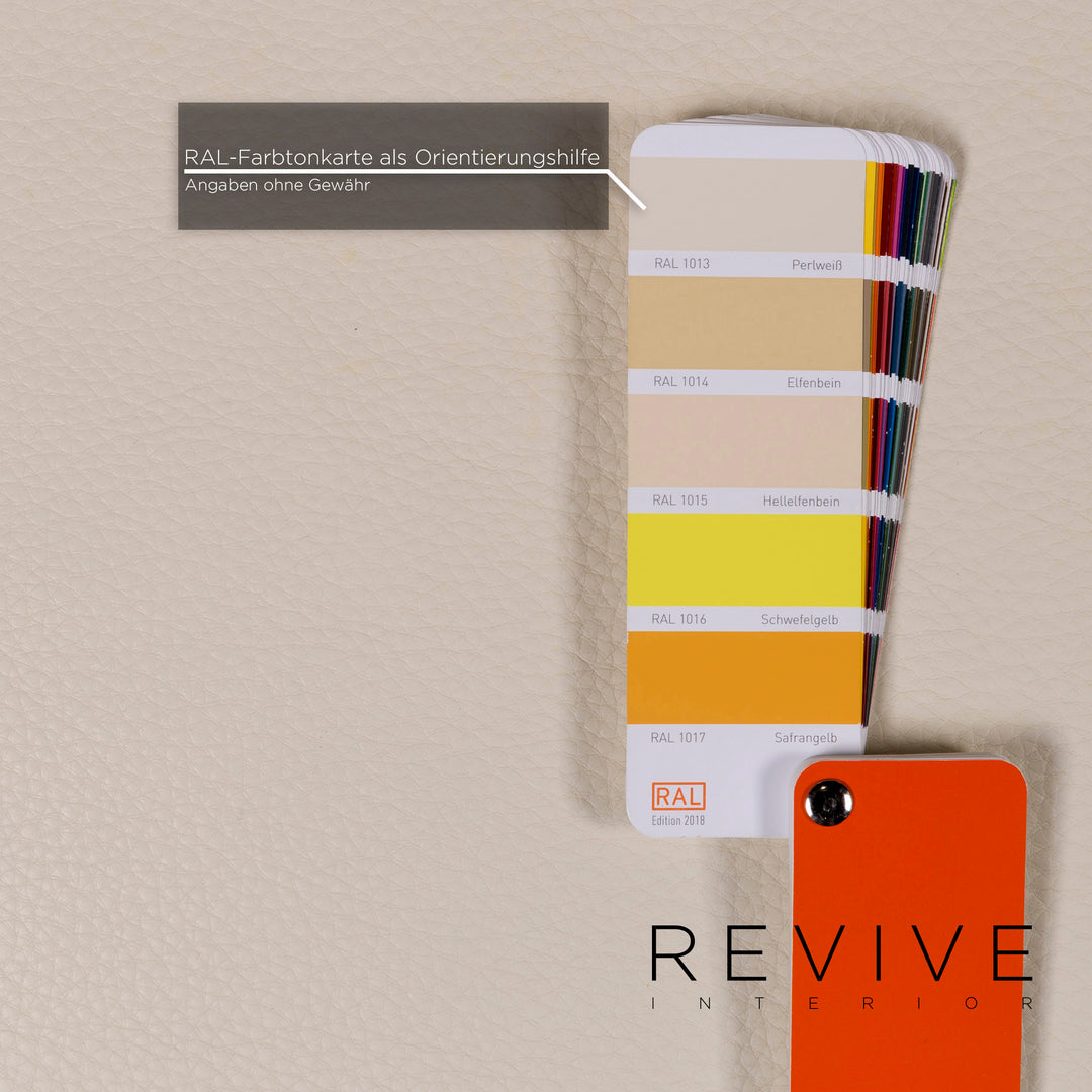 Brühl & Sippold Roro Leder Ecksofa Creme Sofa Funktion Relaxfunktion Schlaffunktion Couch #11186