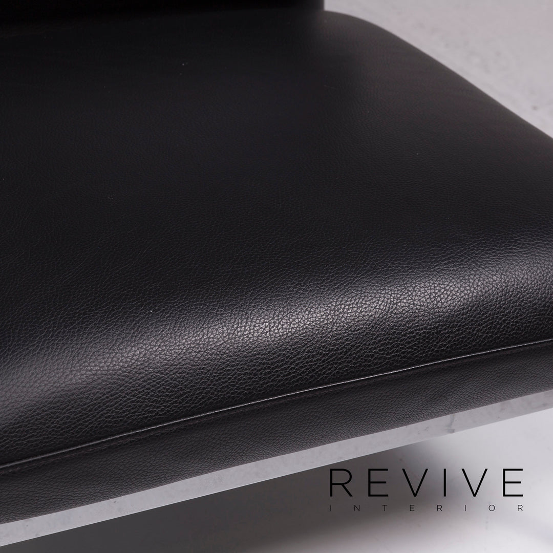 Brühl & Sippold Roro Leder Sessel Schwarz inkl. Funktion #11776