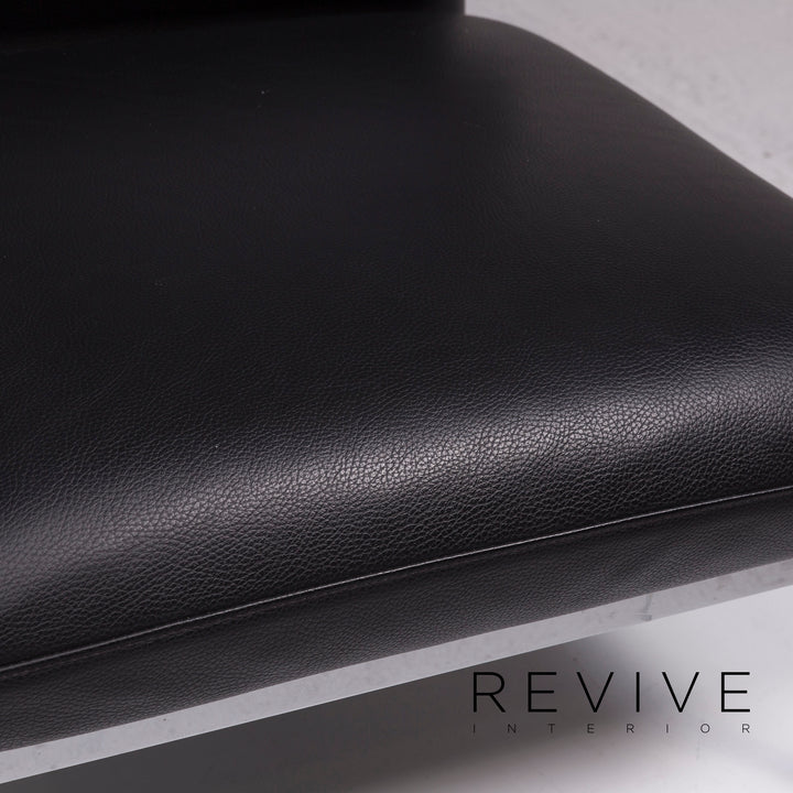 Brühl & Sippold Roro Leder Sessel Schwarz inkl. Funktion #11776